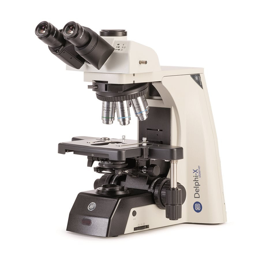 Delphi-X Observer Mikroskop, HAL, Trino, Met. PH, 40, 100, 200, 400 Och 1000x EN STL