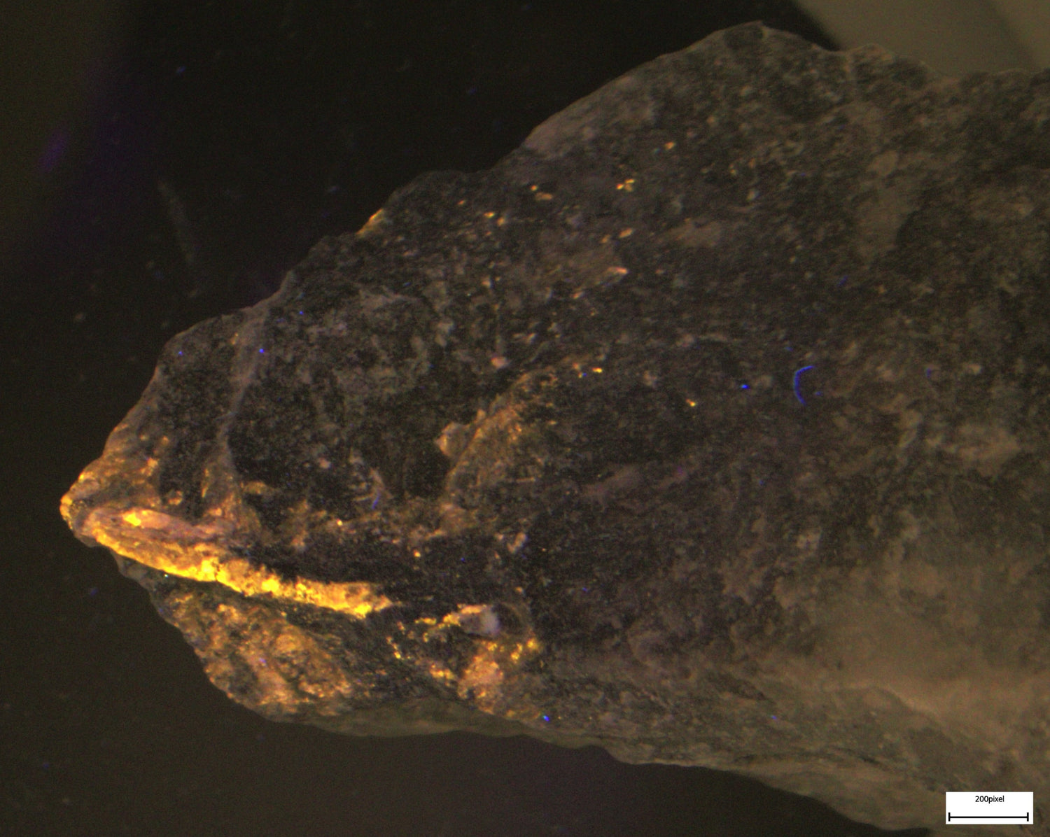 Mineralstuff, Zinkblände, Fluorescerande EN STL