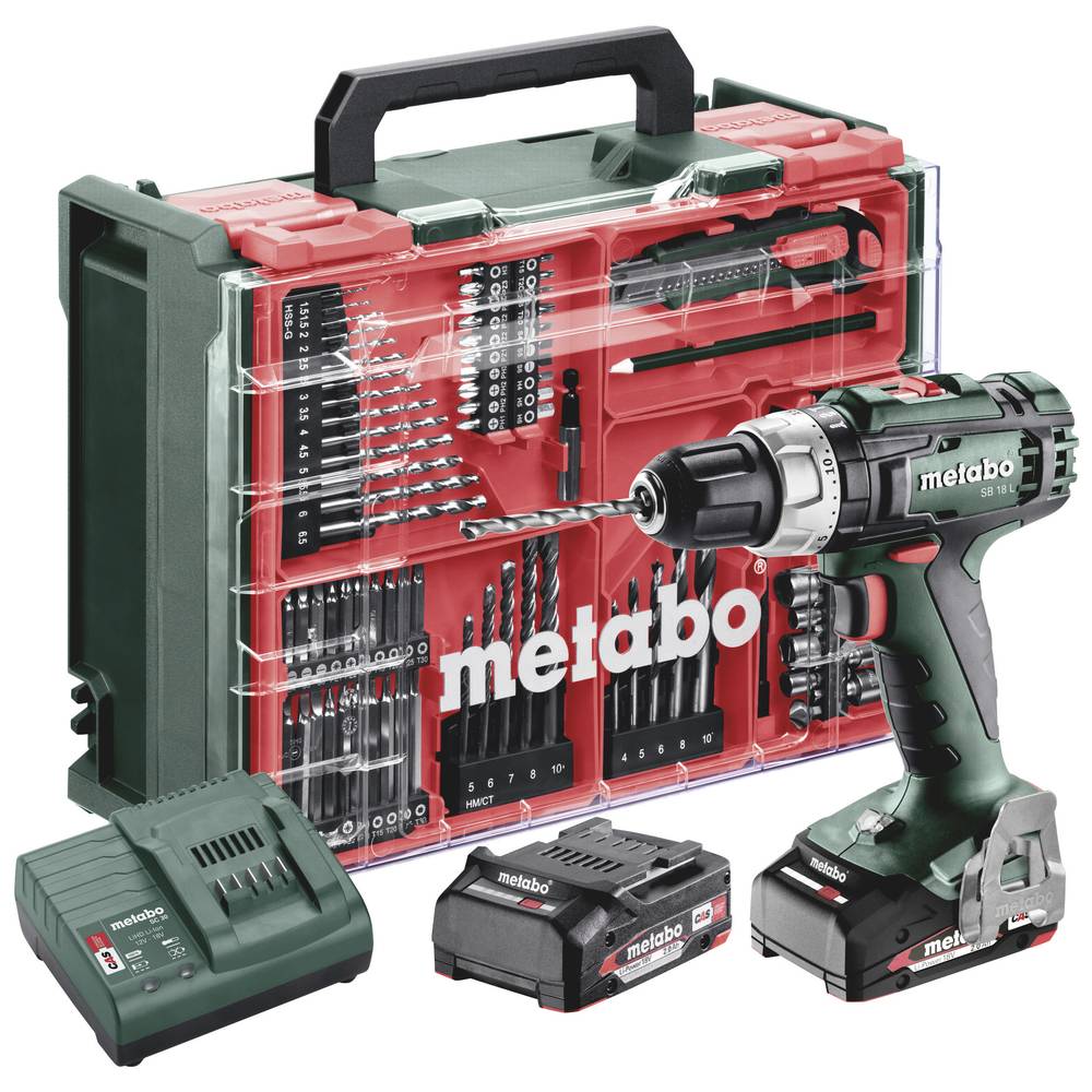 Borrskruvdragare inkl. 2x batterier, laddare och väska EN STL