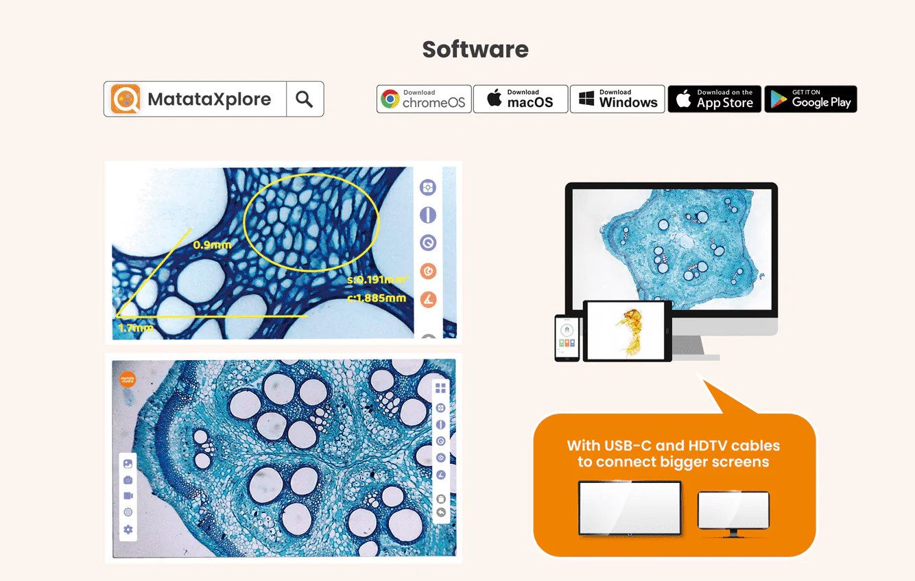 MT3-2 Digitalt mikroskop för mikrofoto 54X/135X/540X EN STL