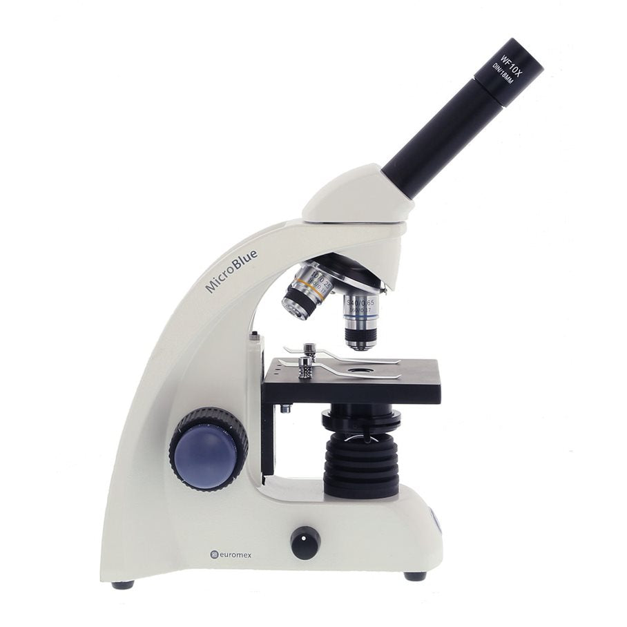 Micro Blue klassrumsmikroskop, 40, 100 och 400x, laddbart, XY-bord EN STL