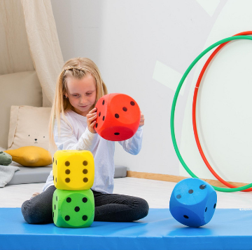 Stora mjuka tärningar 16 cm EN STL