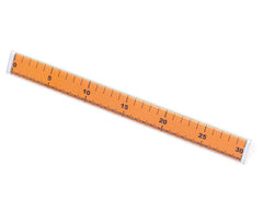Enhetslinjal - Tresidig 31 CM