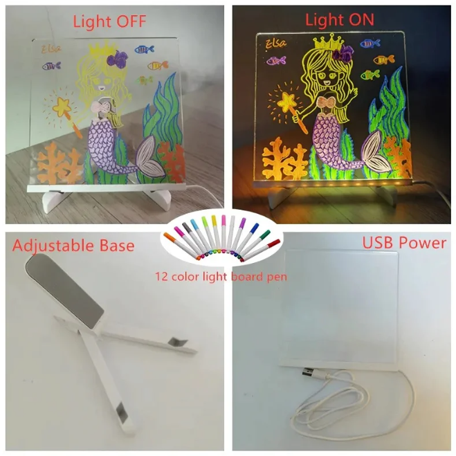 Led Light- Rita med ljus 20X30 CM