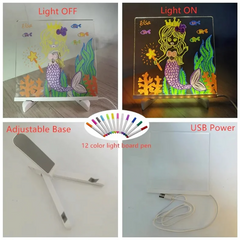 Led Light- Rita med ljus 20X30 CM